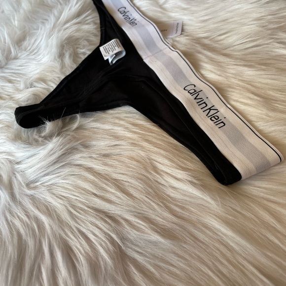 Calvin klein thong black white logo l - Picture 3 of 4
